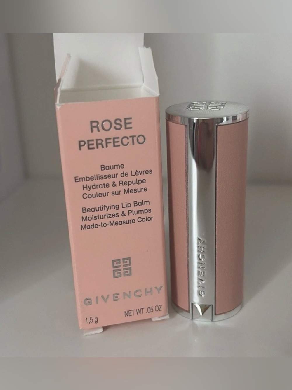 Givenchy Rose Perfecto Beautifying Lip Balm —Travel